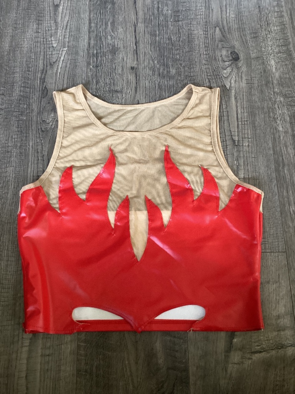 SHEIN Fire Flames Top